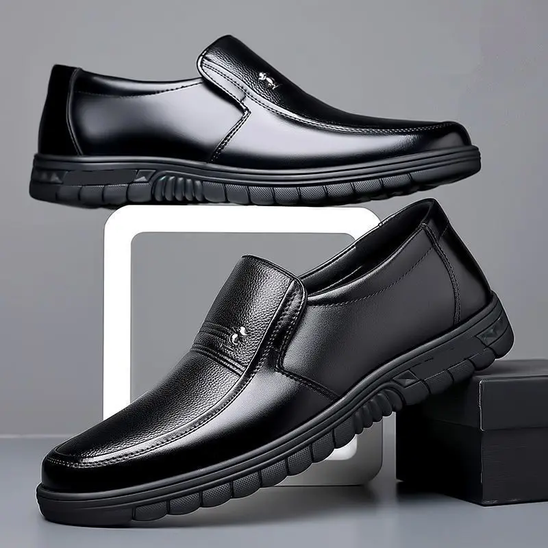 Кожаная обувь Мужская из натуральной кожи Новый образ для гостей Покрытие ног