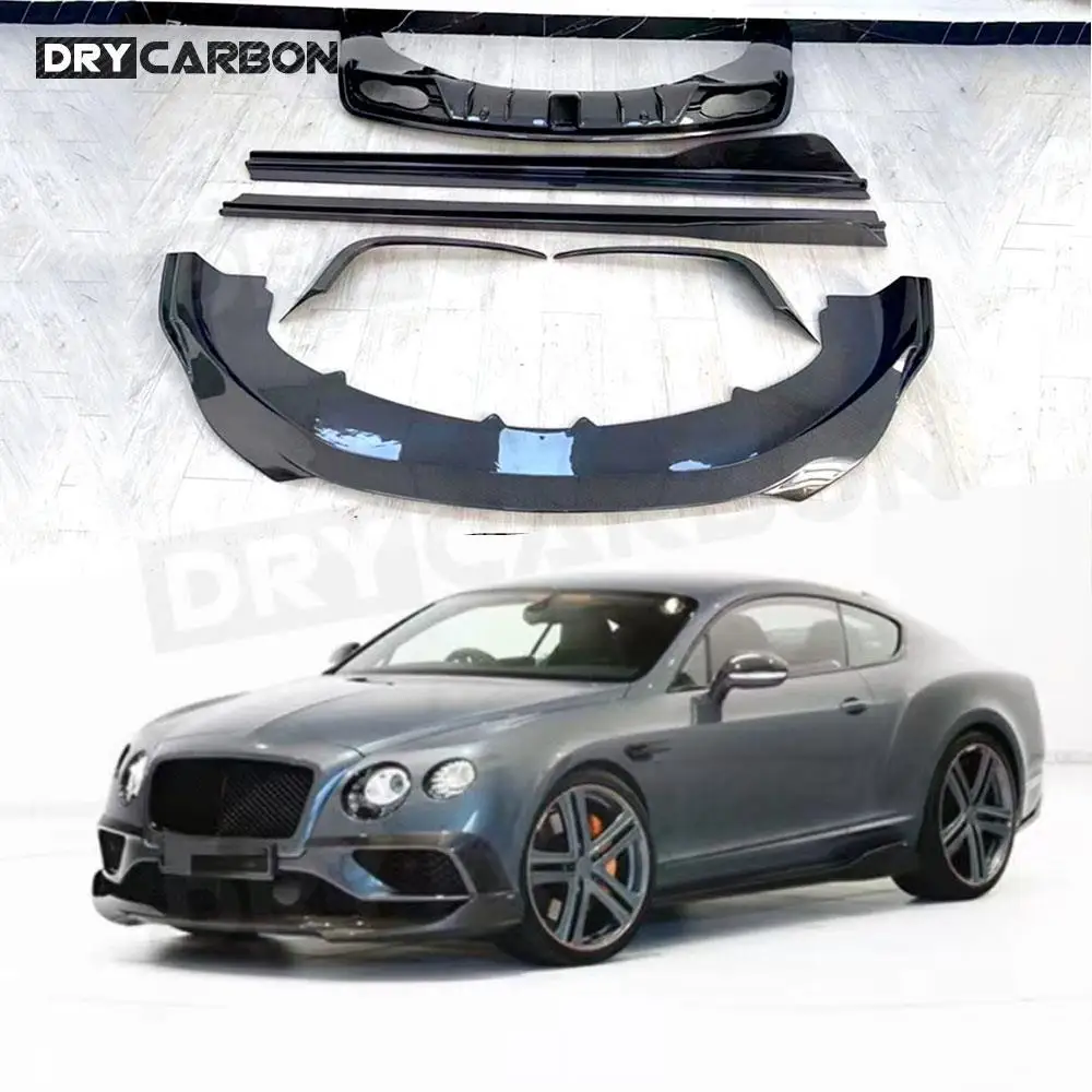 Комплекты для тела ST Style Bentley Continental GT 2015-2017 передняя губа из углеродного волокна