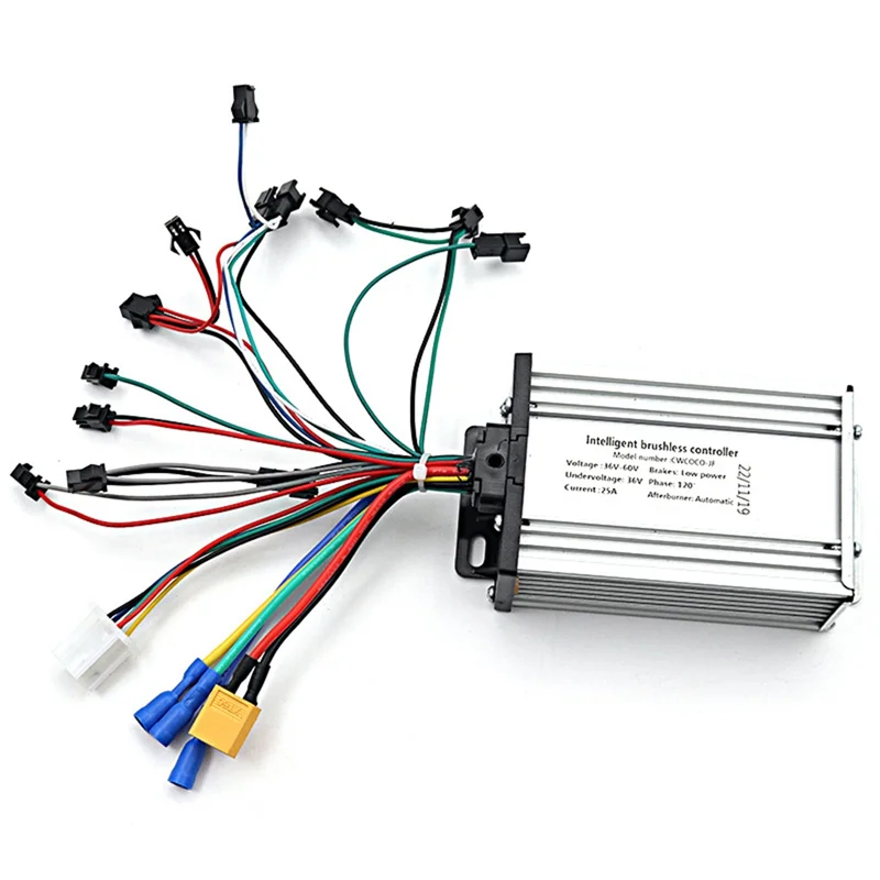 Электрический скутер 36 В-60 В 25 А контроллер 48 52 60 интеллектуальный бесщеточный