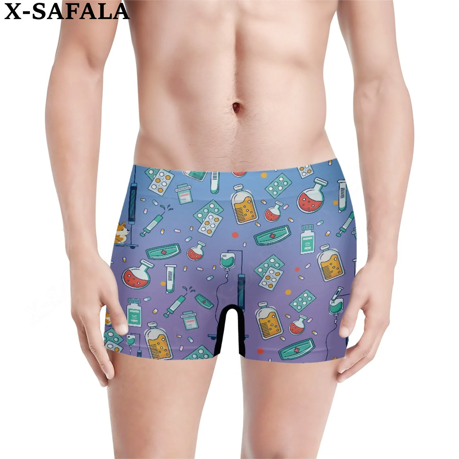 

Vet Tools Pet Specialist 3D Print Job Underwear Shorts Seamless Pants High Elastic Swimwear Beach Swimming Trunks Comfortable