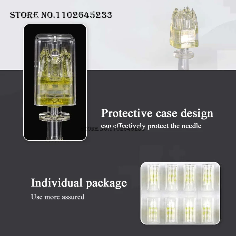 

Mesotherapy on Dermal Needle PRP Treatment 5 Pins Crystal Multi Needle