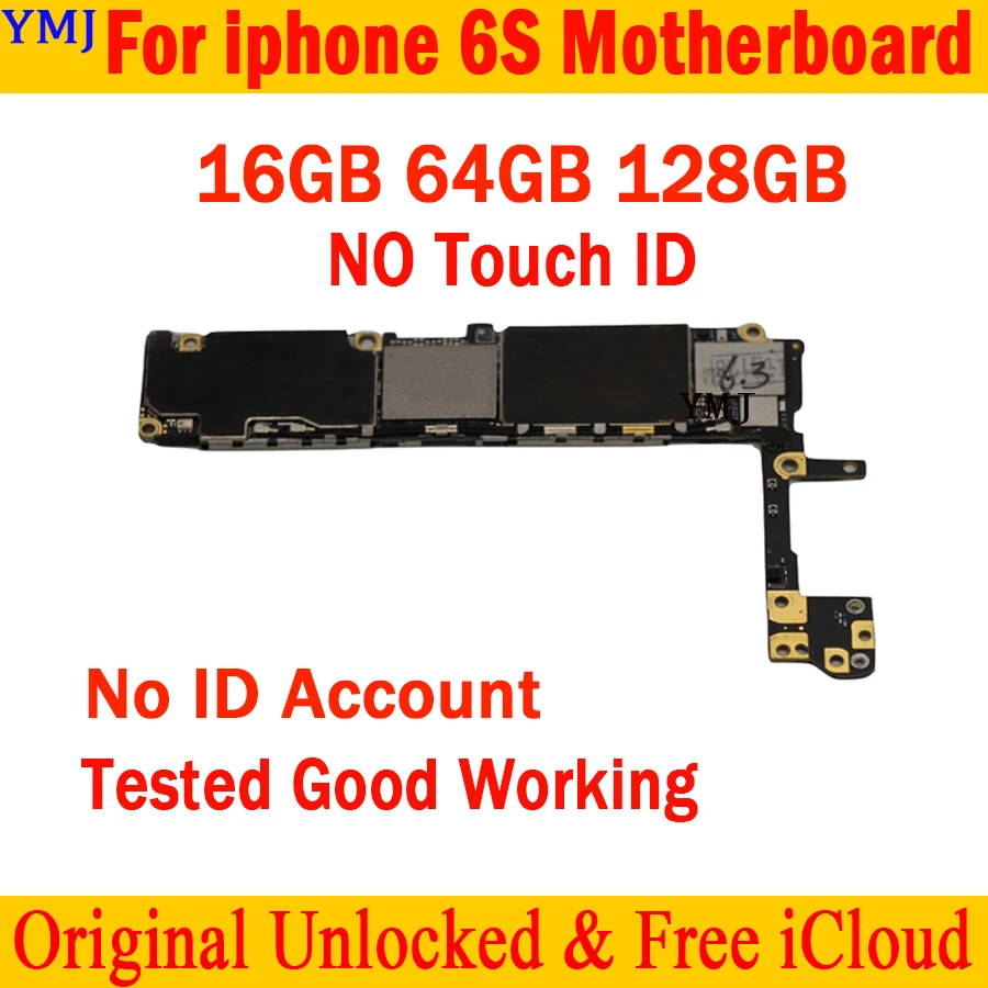 Оригинальная разблокированная материнская плата для iPhone 6S 4 7 дюйма с/без Touch ID