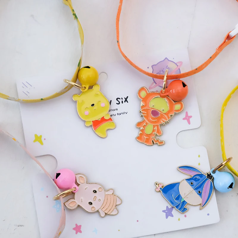 

Cute Fashion Anime Pet Collars 1 PCS New Classic 18-30CM Dogs Jingle Cats Collar Adjustable Colorful Bells Kitten Puppy Necklace