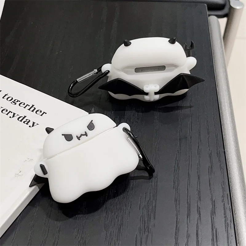 

Halloween Cartoon Ghost Case for AirPods Pro2 Airpod Pro 1 2 3 Bluetooth Earbuds Charging Box Protective Earphone Case Cover