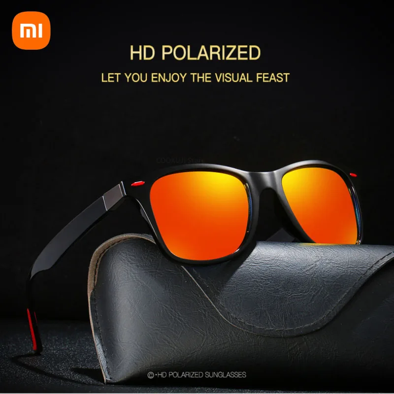 Мужские поляризованные солнцезащитные очки Xiaomi роскошные для вождения мужчин