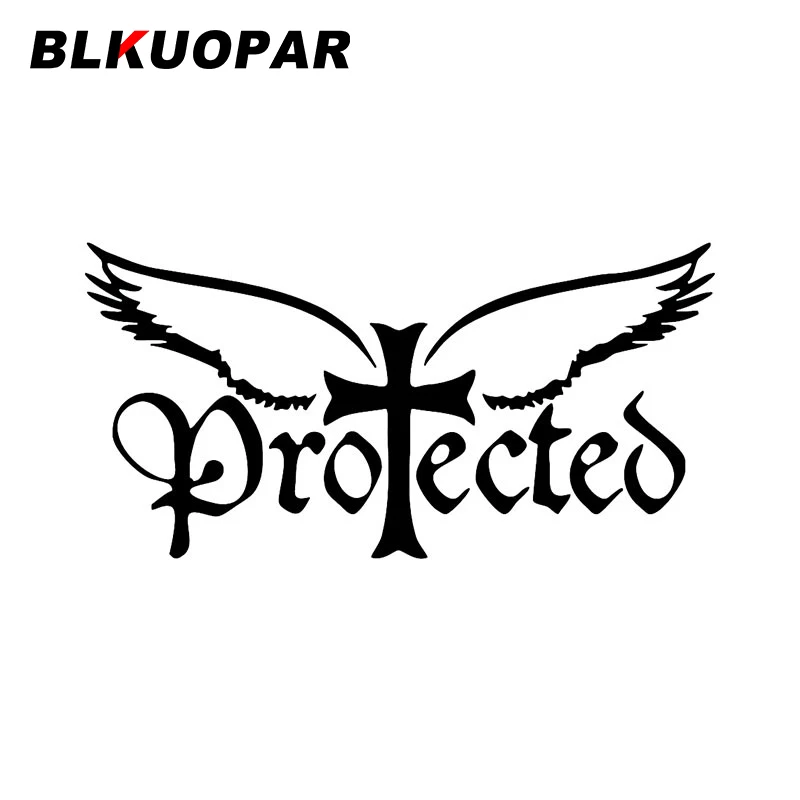

BLKUOPAR Крылья ангела с перекрестной защитой Автомобильная наклейка устойчивая к царапинам Модная фотография Оригинальная виниловая защита ...