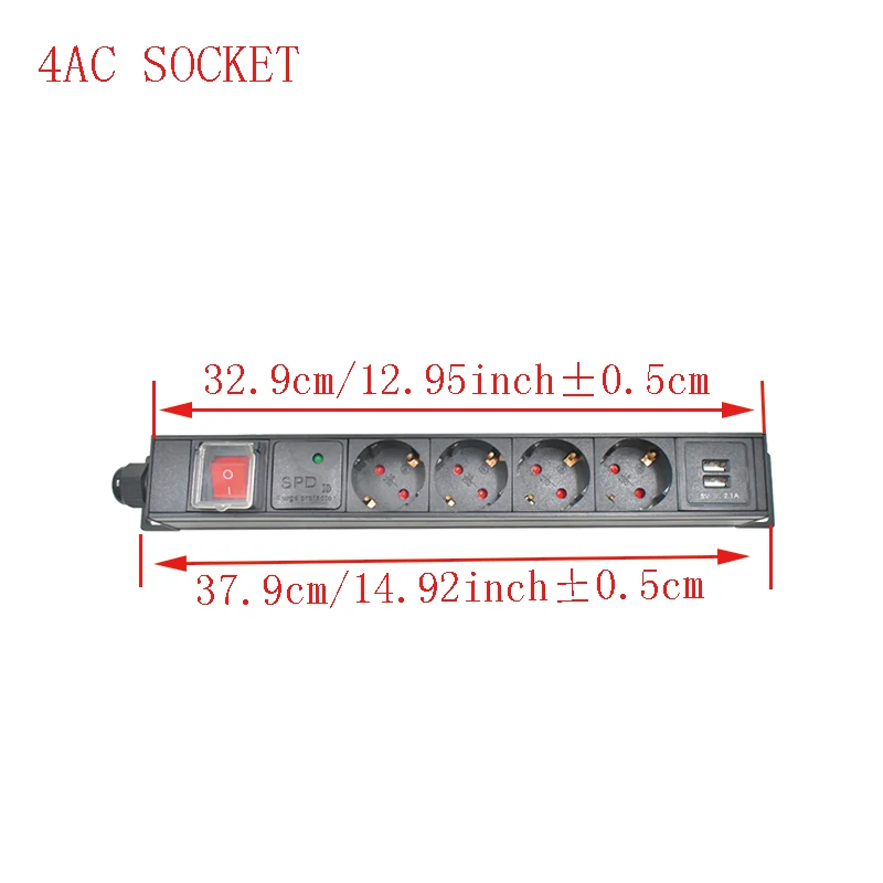 

PDU розетка Strider Rui с двойным переключателем