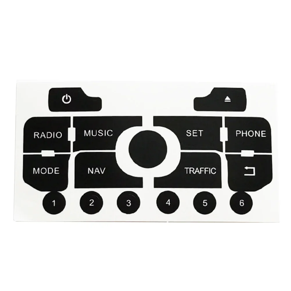 Набор наклеек встроенный навигатор радио отраженная фотография наклейки черные