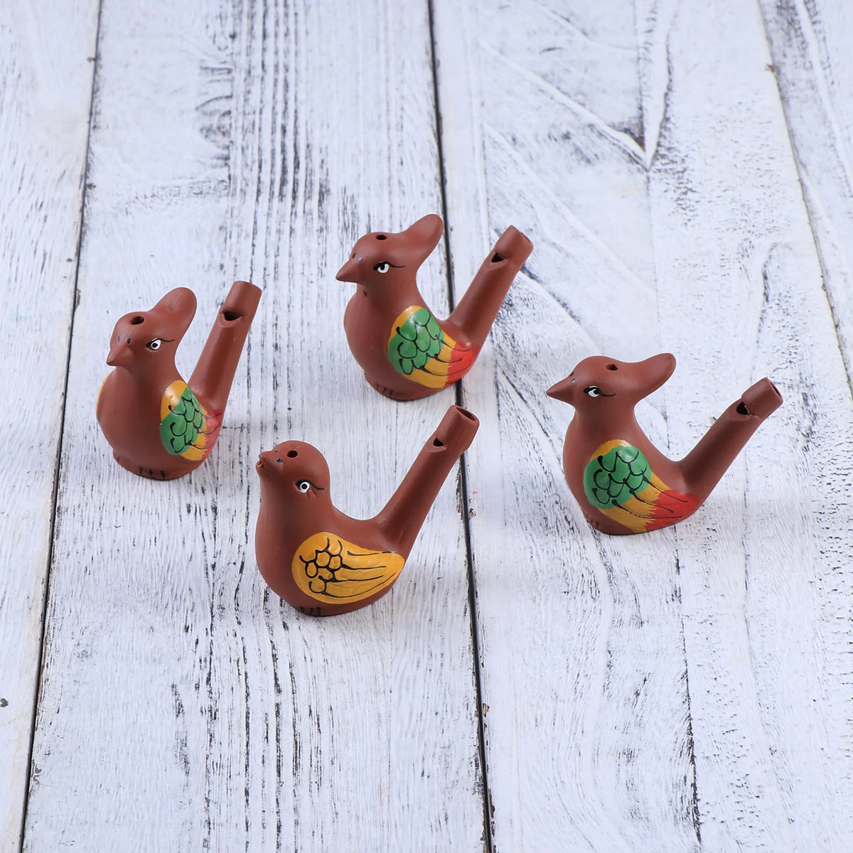 

4 Pcs Water Warbler Bird Warbling Whistle Toddler Music Toys Infant Bath Trumpet