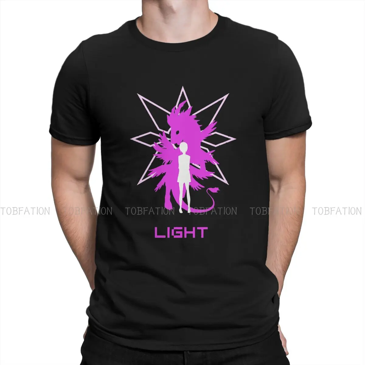 

Уникальная футболка с изображением символа света, приключения дигимона, японская футболка высшего качества, креативная графическая футбол...