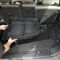 for 2020 2022 land rover defender110 black abs car trunk bottom storage box multifunctional storage box car interior accessories
