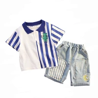 boys summer clothes sets 1 2 3 4 5 years old children polo t shirts shorts 2pcs tracksuits for baby kids sports suit outfits set