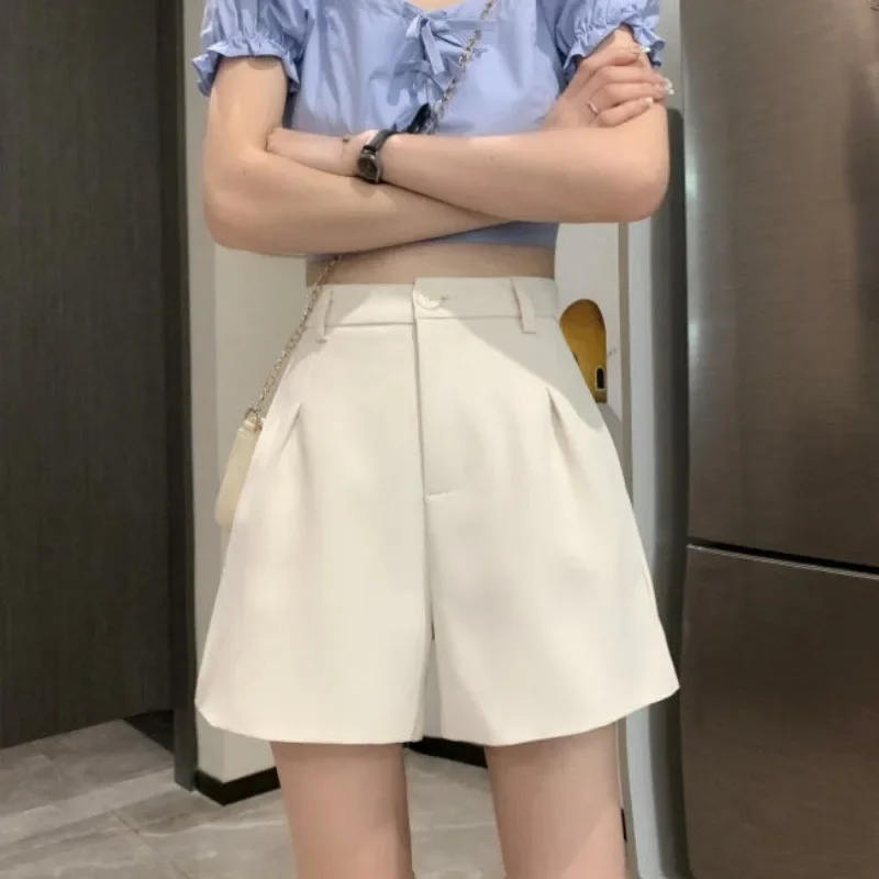 Уличные женские короткие брюки с высокой талией шорты летнее дешевое