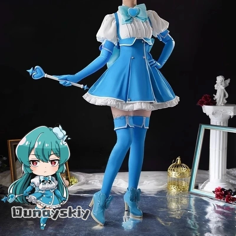Фото Костюм для косплея Hemera*Mahou Shoujo Ni Akogarete Gushing Over Magical Girls Araga Kiwi, полный комплект, аниме-игровая периферия, Хэллоуин №4