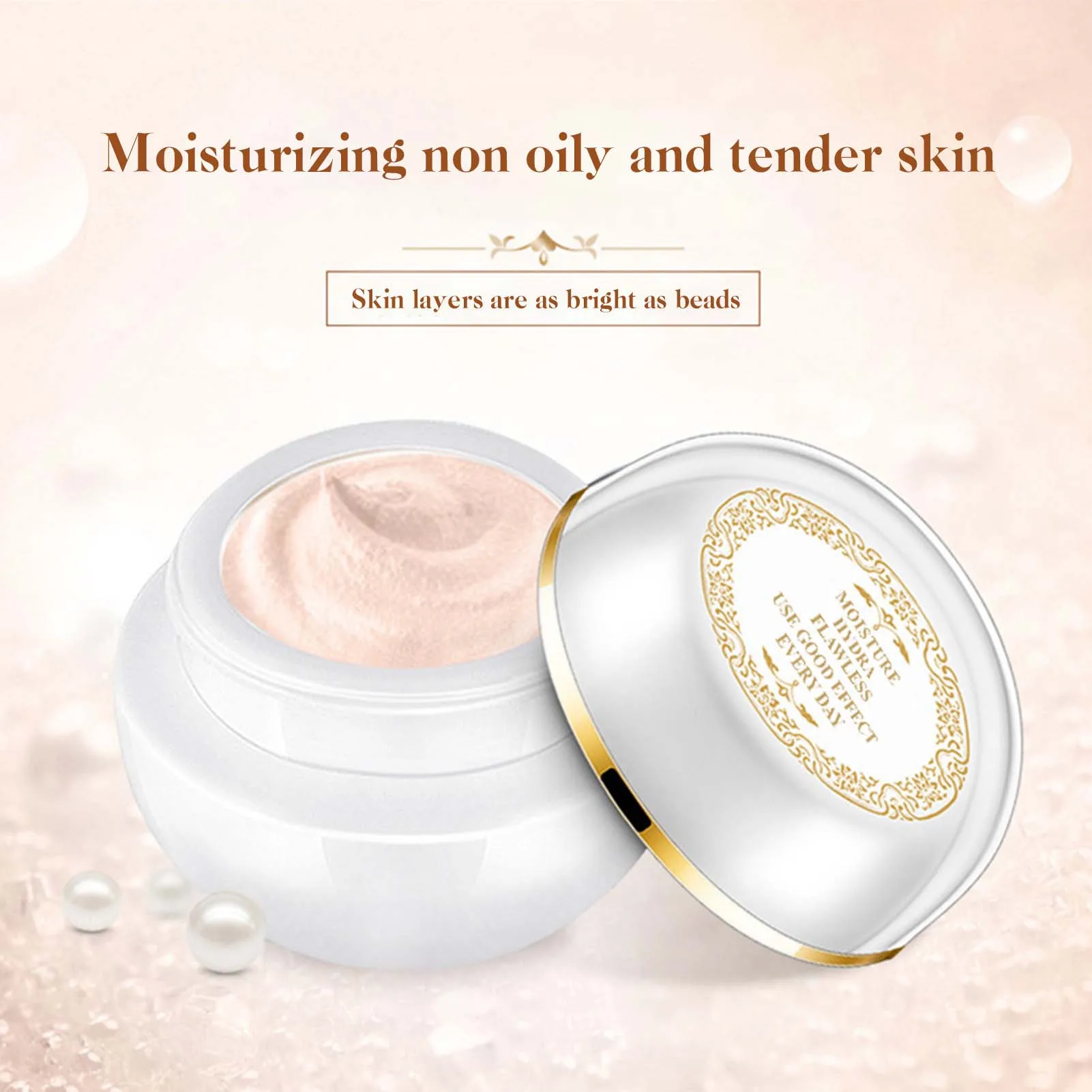 

Увлажняющий натуральный крем для макияжа, Осветляющий длительный базовый крем для всех типов кожи