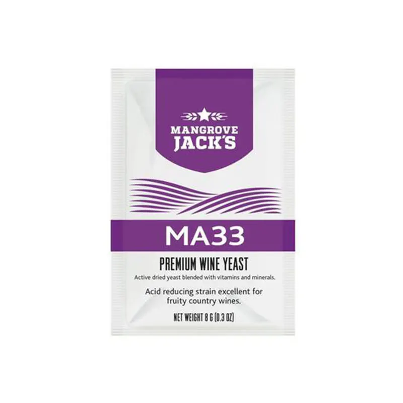 

1 шт./8 г MA33 высококачественные винные дрожжи, смешанные с витаминами и минералами, снижение напряжения, отлично подходят для фруктовых дерев...