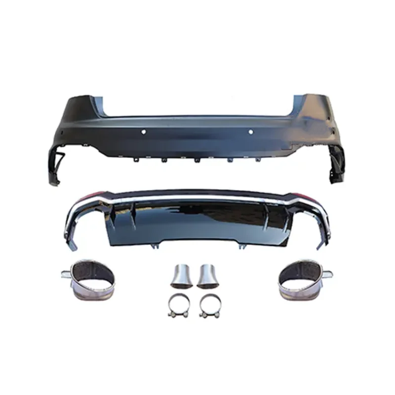 Высококачественный задний бампер для Audi A4 B9 модифицированный к RS4 диффузор с