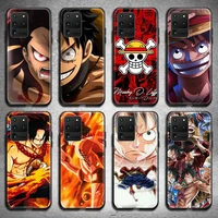 one piece luffy phone case for samsung galaxy s21 plus ultra s20 fe m11 s8 s9 plus s10 5g lite 2020