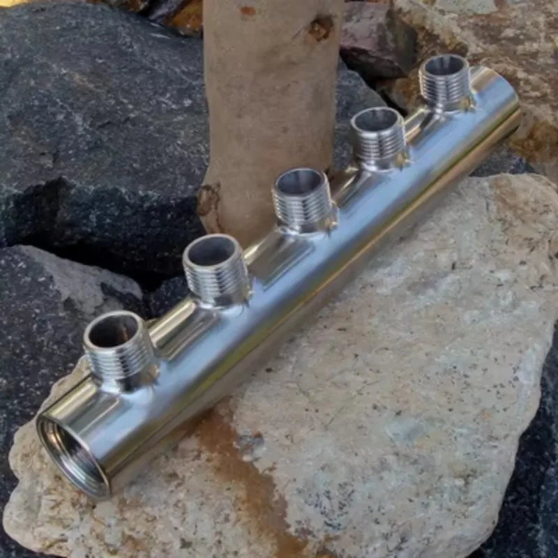 Водообразные коллекторы из нержавеющей стали DN20 304 водяные для подогрева пола