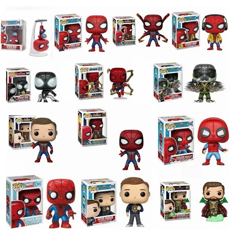 НОВЫЙ FUNKO POP Marvel Spider-Man Homecoming 220 # 287 259 399 Фигурки игрушек из ПВХ собранные виниловые