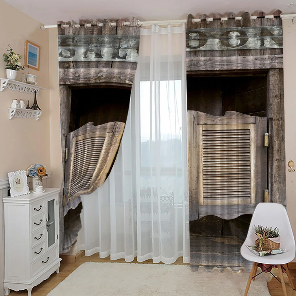 Затемняющие шторы HUANZHUANG для окна недорогие занавески из 2 предметов большого