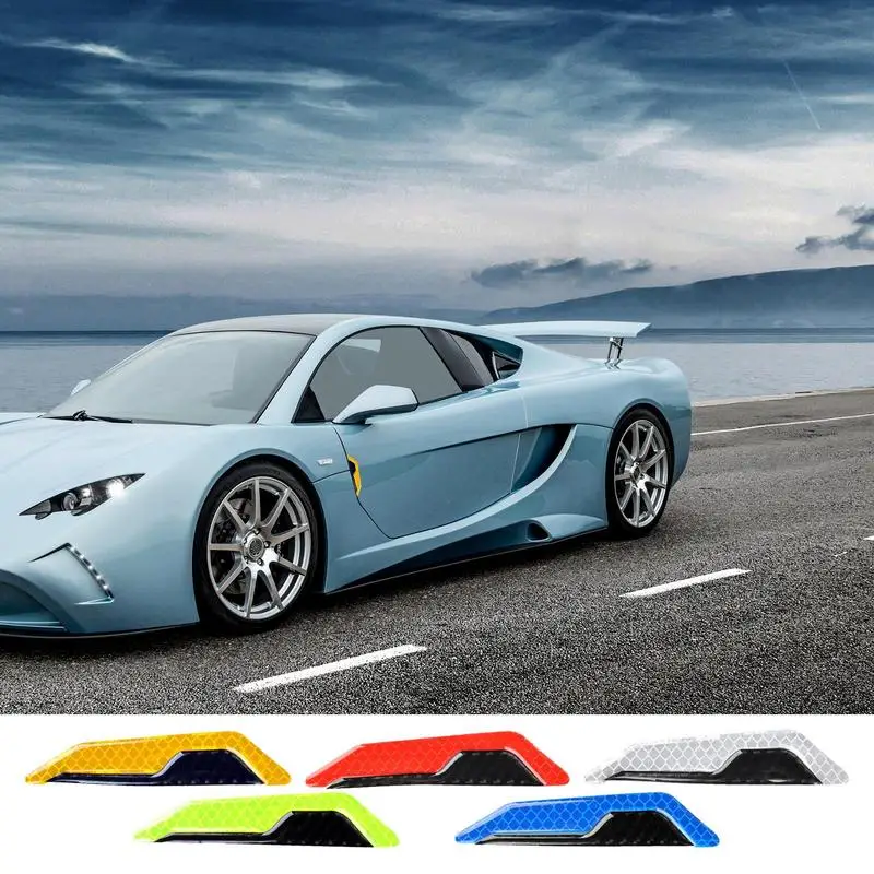 

4 шт., светоотражающие наклейки на двери автомобиля