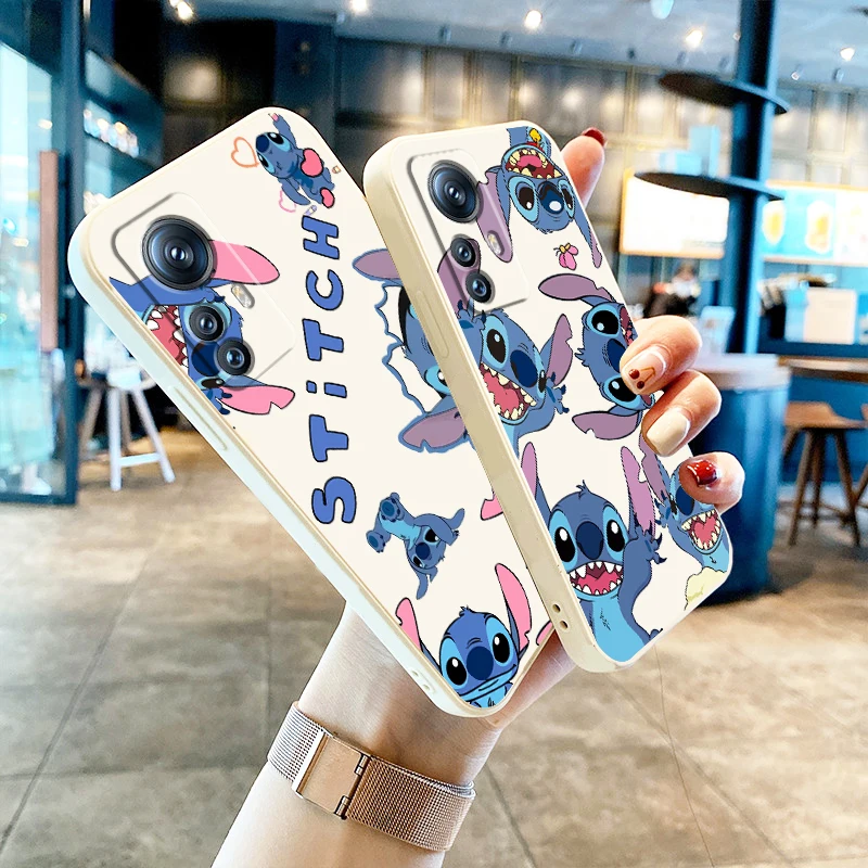 

Lilo Stitch Disney Cool Cute Liquid Rope Cover Phone Case For Xiaomi Mi 12S 12 12X 12T 11i 11T 11 10 10S 10T Pro Lite Ultra 5G