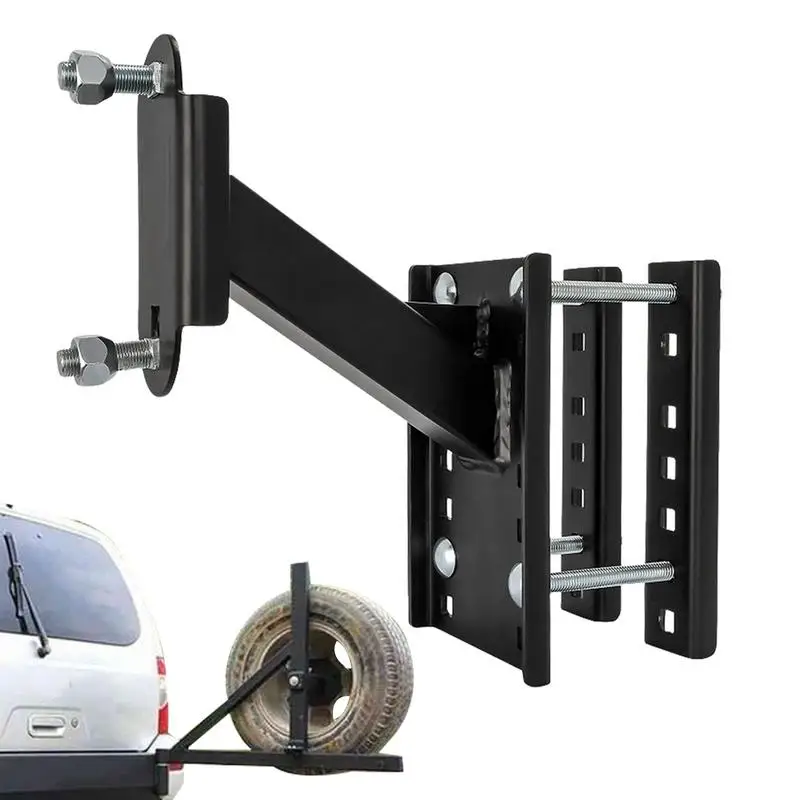 

Spare Tire Carrier Powder Coat Steel Trailer Wheel Bracket Rust And Corrosion Resistance Heavy Duty Spare Tire Lock Holder For