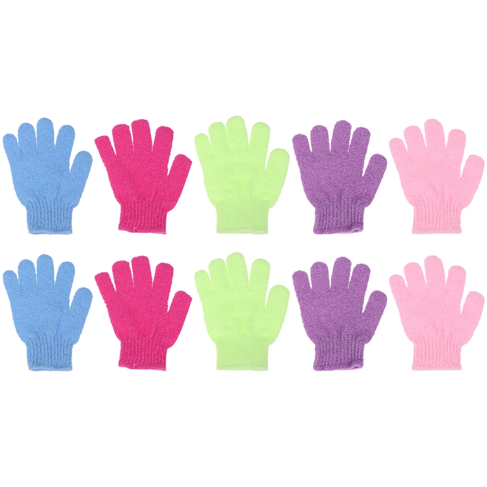 

10/12pcs Exfoliating Bathing Glove Shower Remove Dead Skin Body Scrubber Body Massage Cleaning Scrub Mitt Spa Bath Glove
