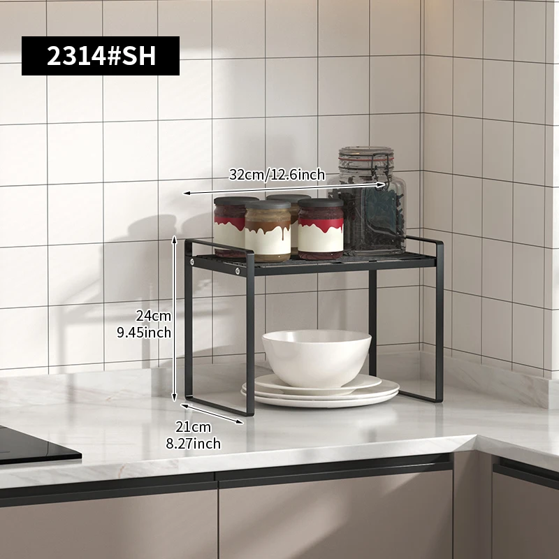 

Металлическая многоярусная полка для кухни
