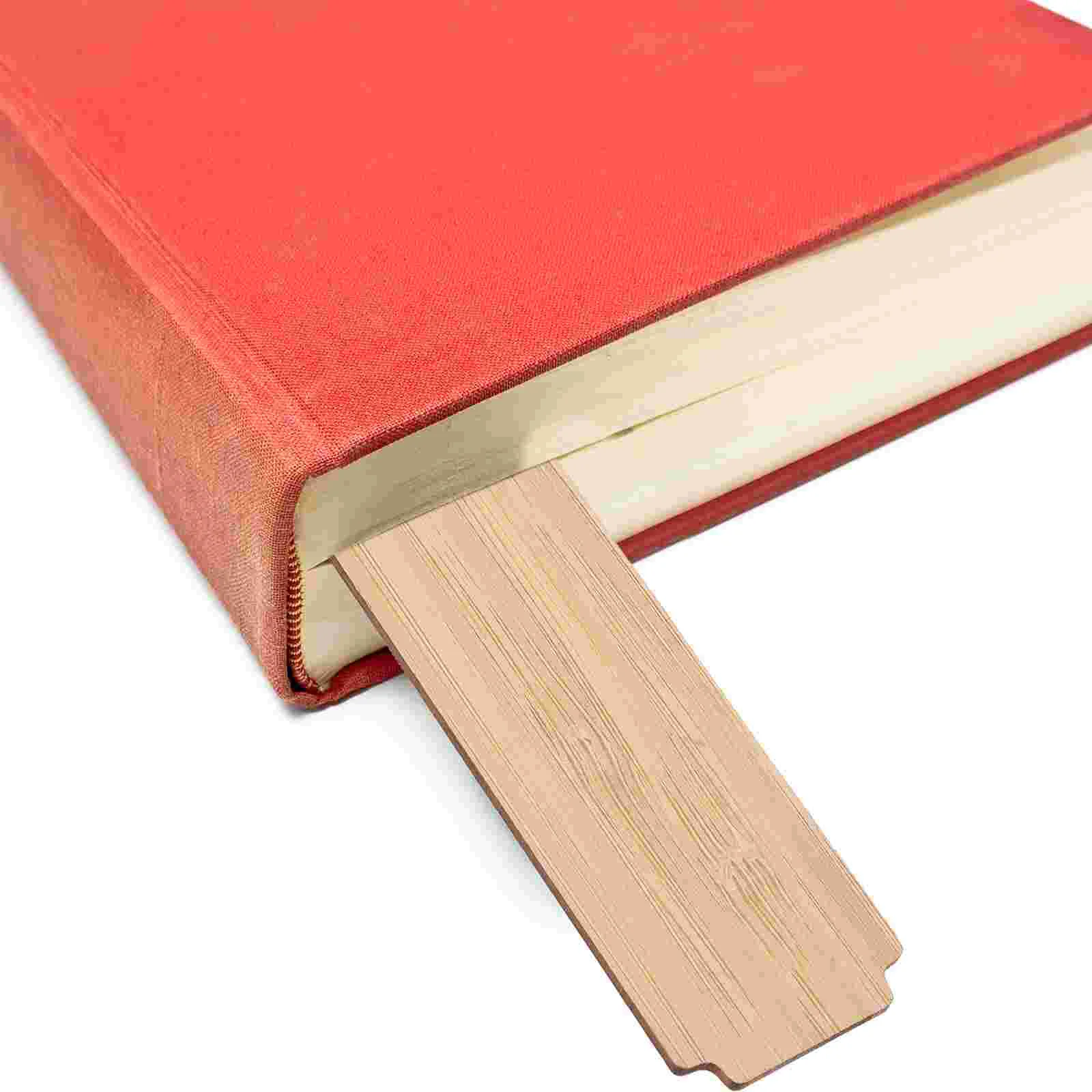 

10 Sets Bookmarks Students Office Supplies Blank Books Kids Bamboo Bulk Page Marker Simple Decorate Reading Markers Decorations