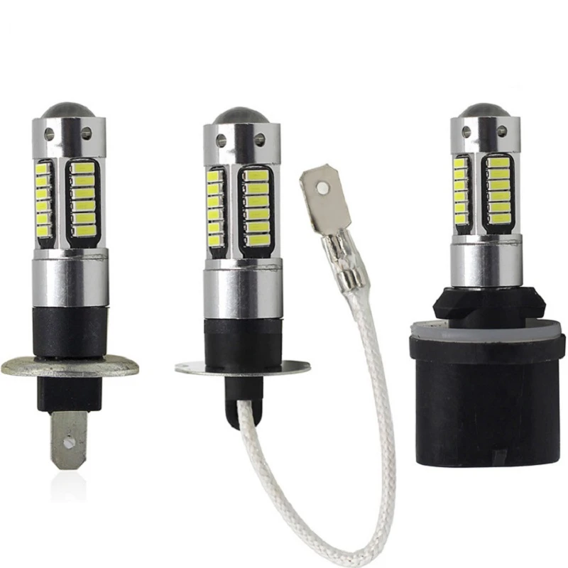 

2 шт. H1 H3 светодиодные лампы супер яркие 880 Led 881 белый 4014 SMD Светодиодные Автомобильные передние противотуманные фары Автомобильные дневные х...