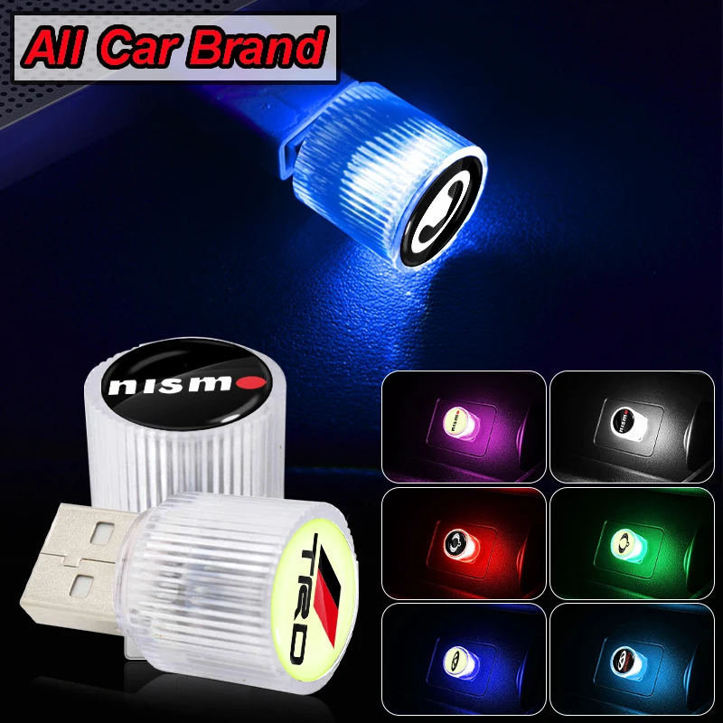 

1Pcs Car Styling USB Atmosphere Light Portable LED Lamp Car Accessories For Nismo Nissan Almera Tiida Juke Qashqai 350Z 370Z GTR