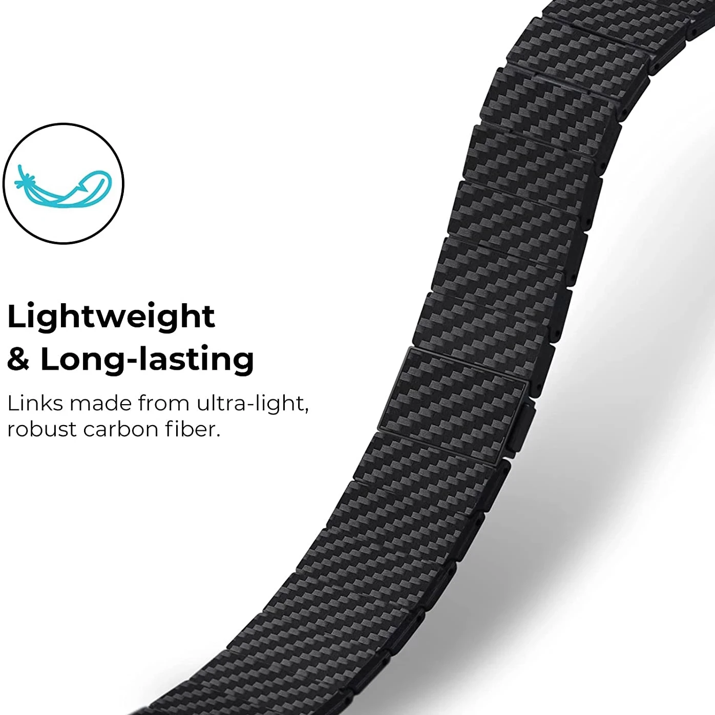 Carbon Fiber Strap For Apple Watch Band 45mm 44mm 42mm 41 40 38 49mm Lightweight Link Bracelet belt iWatch Series 5 4 7 3 SE 6 8