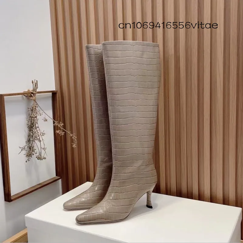 

Женские Винтажные ботинки, однотонные, на толстом каблуке, из крокодиловой кожи, с подкладкой из овчины, дышащий Роскошный топ