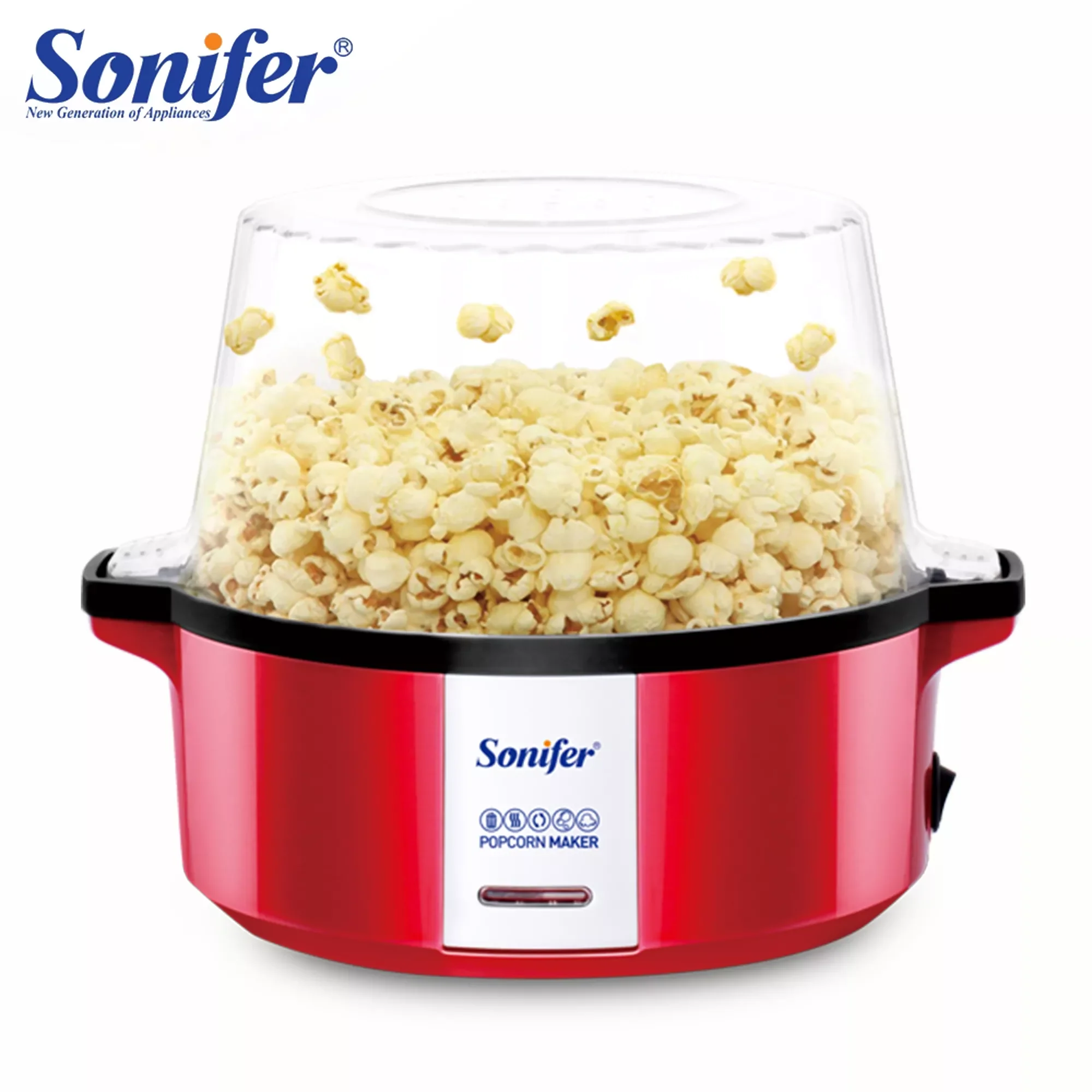 

Popcorn Maker Household Healthy Hot Air Oil Free Corn Machine Popcorn For Kitchen Kids Home-made Diy Popcorn Movie Snack Sonifer