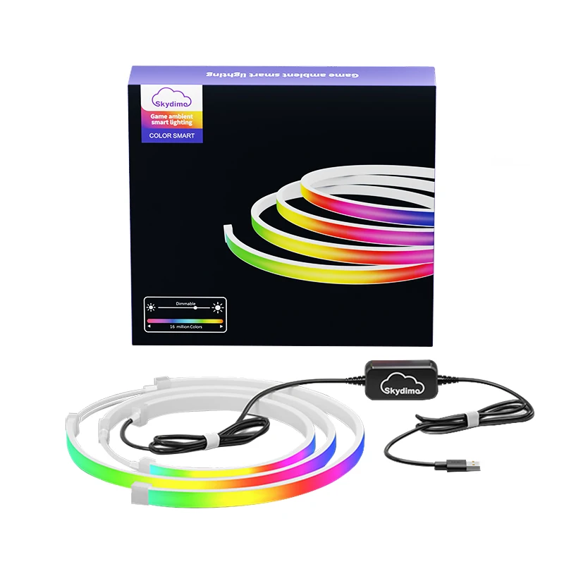 Светодиодная RGB-лента для подсветки монитора, синхронизация цвета экрана в реальном времени, атмосферная подсветка для игрового ПК, декор для компьютерного стола (art.: 3920db6541b0e) - 3920db6541b0e