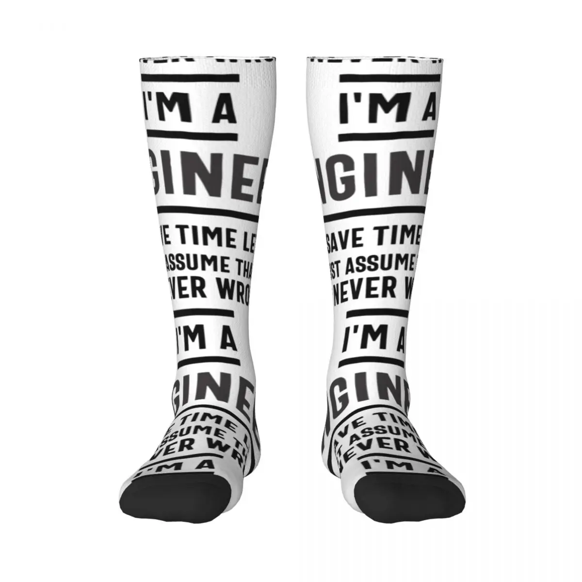 

Trust Me Im An Engineer 17 Adult Stockings premium High elasticity Contrast color socks Humor Graphic Hyundai Compression Socks