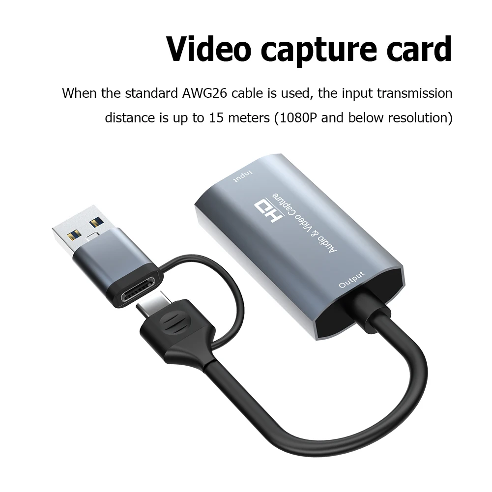 

Карта видеозахвата, совместимая с HDMI-портами, 1080P