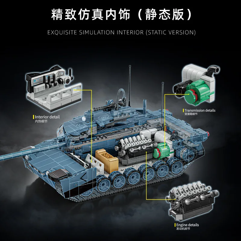 Конструктор Военный танка WW2 RC знаменитый Европейский союз серия танков четырех