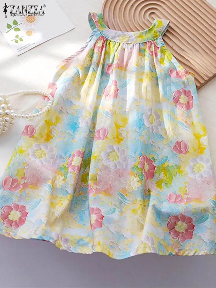 Топ ZANZEA женский Трапециевидный с круглым вырезом модная блузка оверсайз