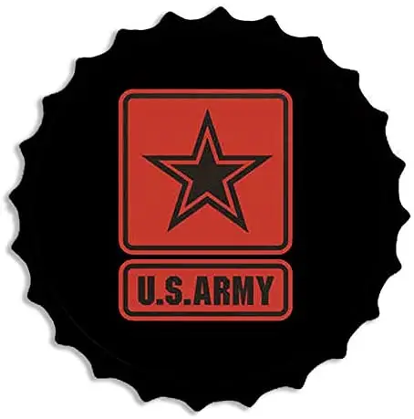 

Retro Metal Tin Signs Bottle Cap- U.S.Army -Wall Plaque Poster Cafe Bar Pub Beer Club Wall Home Decor 13.8 inches
