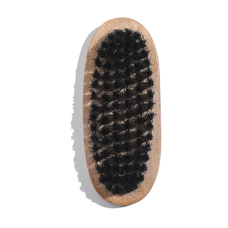 

Natural Boar Bristle Men's Shaving Brush Portable Barber Natural Beard Brush For Facial Cleaning Mustache Tool