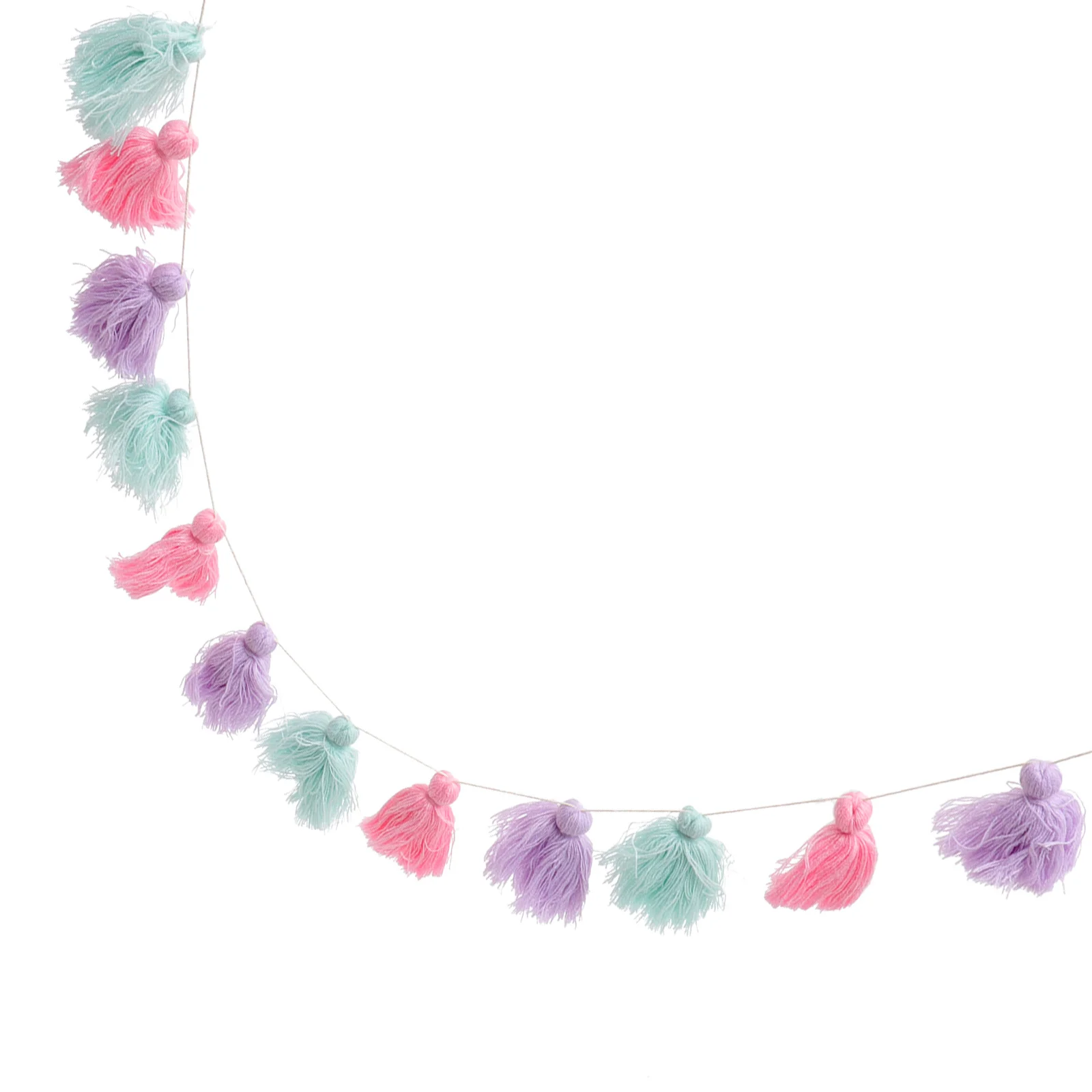 

Tassel Garland Hanging Wall Decor Banner Room Pendant Decorative Adornment Ornament Woven Hand Shower Colorful Kids Children