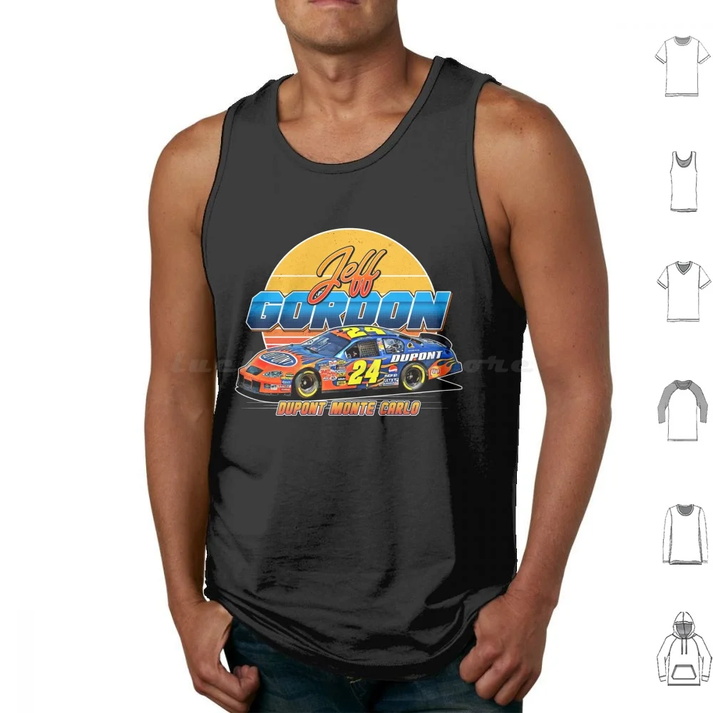 

Jeff Gordon 24 Legend Retro Style Tank Tops Vest Sleeveless Dale Earnhardt Chase Elliott Gplegend Jimmie Johnson Richard