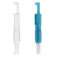 miusie 2 pcs sewing machine needle threader plastic stitch insertion tool quick sewing threader diy sewing accessories for older