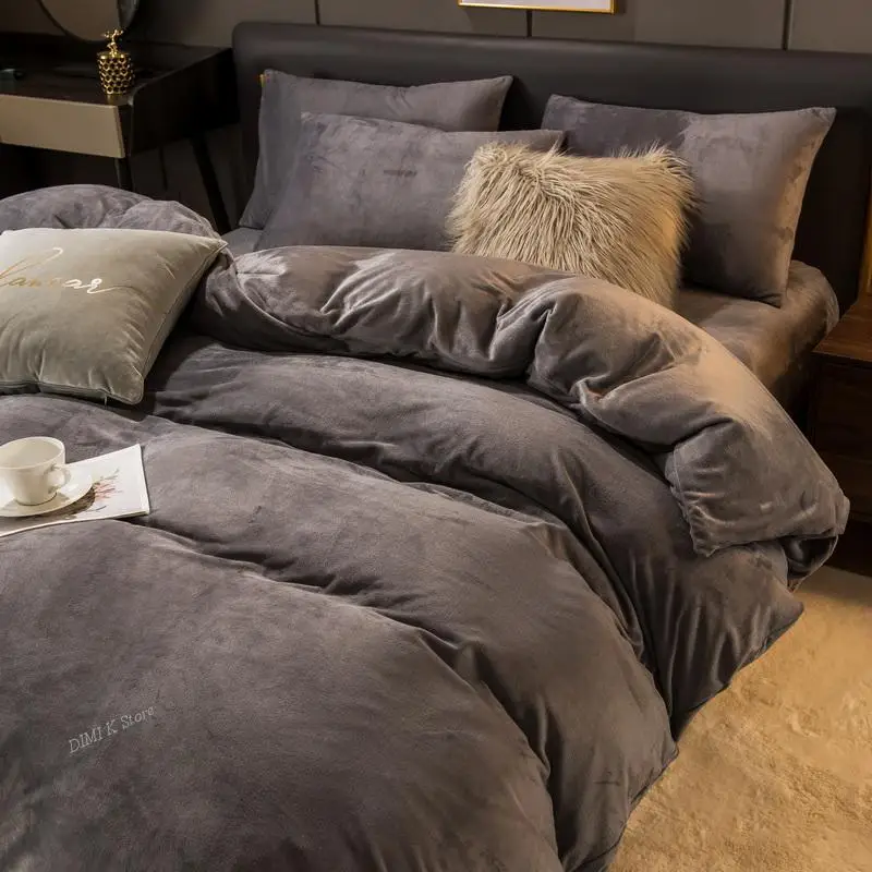 Королевский размер Funda Nordica Cama 150 для зимы (без наволочки) фланелевый Qulit чехол на