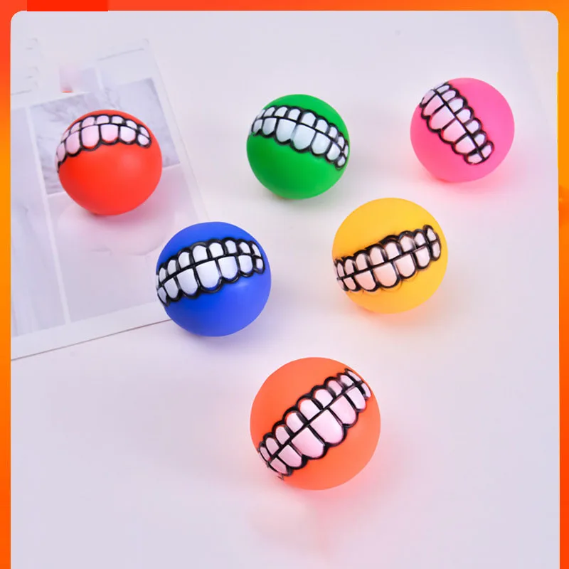 

Pet Dog Puppy Ball Teeth Silicon Chew Toys Sound Novelty Playing Funny Toys Dog Accessories Dog Toys For Large Dogs Игрушки