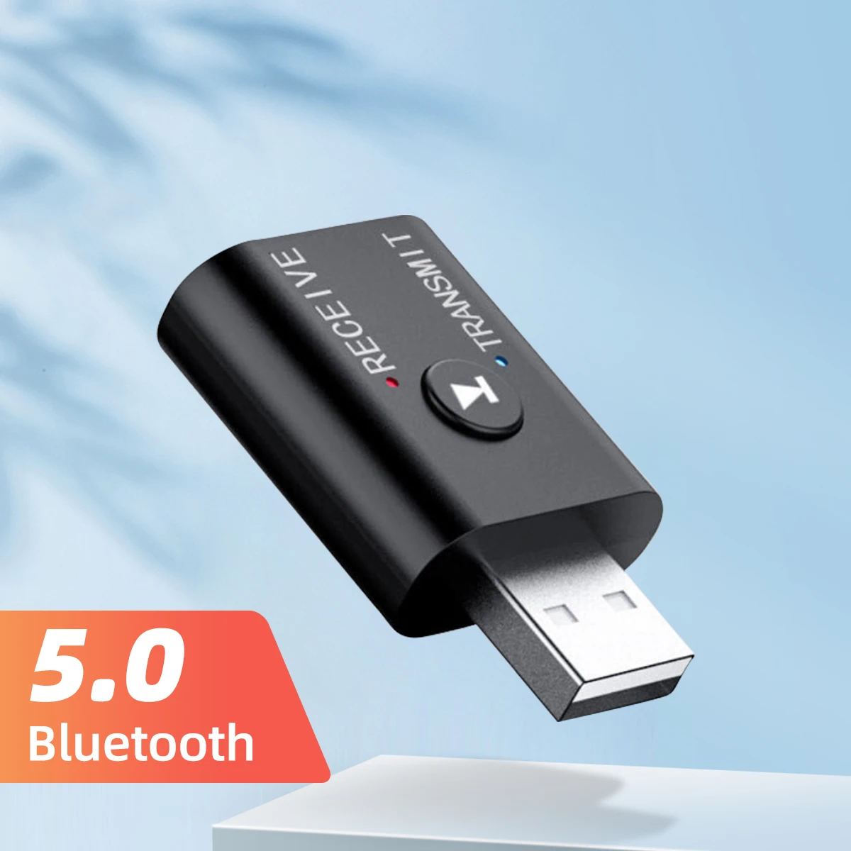 

Mini USB Blue tooth 5.0 Transmitter Receiver 3.5mm AUX Jack Music Stereo BT Dongle Wireless Adapter Car Kit for TV PC