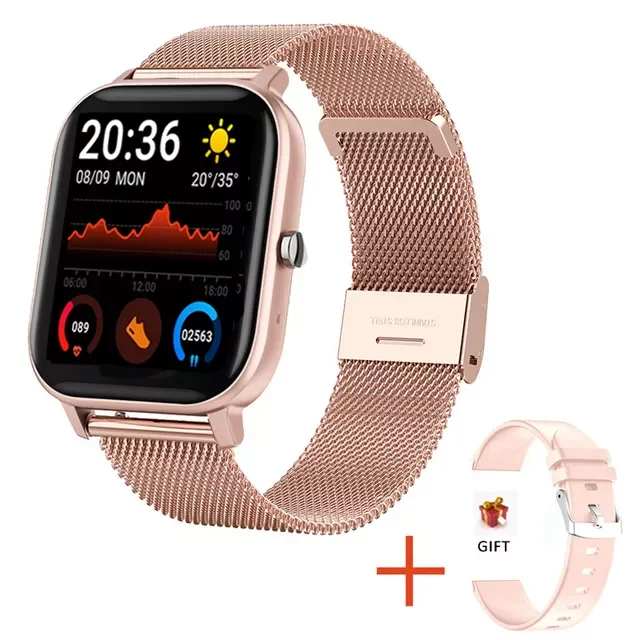 

New Women Smart Watch Men 1.69" Color Screen Full Touch Fitness Tracker Bluetooth Call Smart Clock Ladies Smartwatch Women